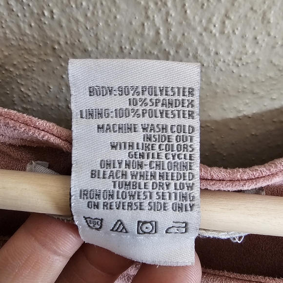 American Rag Faux Suede Pink Top, S - Picture 5 of 5